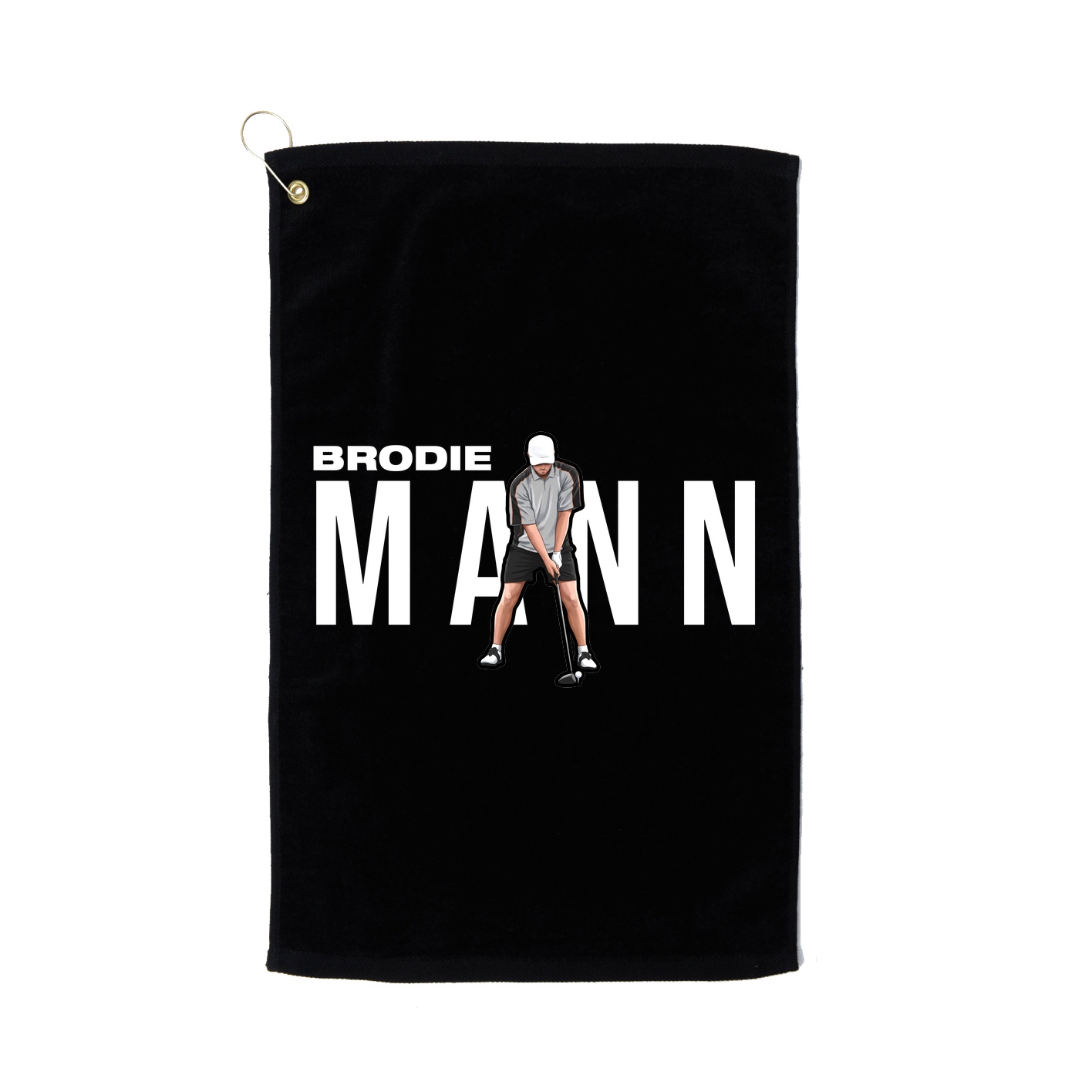 Golf Towel — Player Name in Black