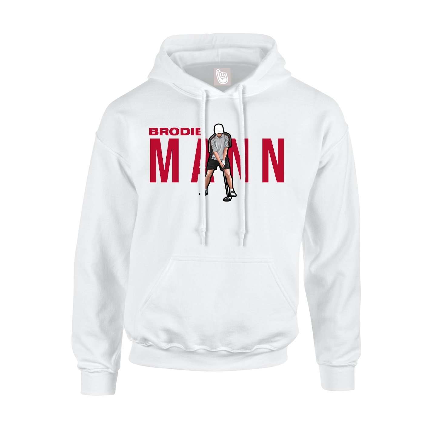 Youth Hoodie — Player Name in White