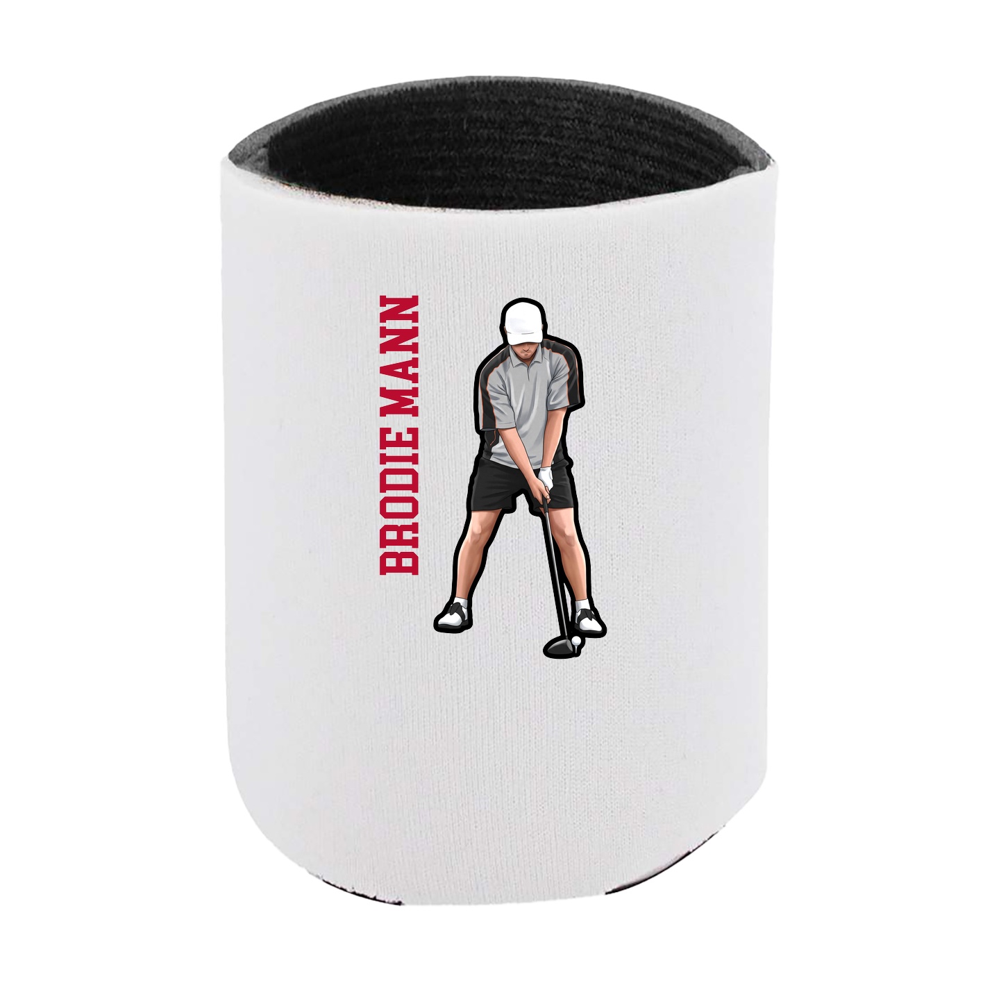 Can Holder — Name Vertical in White