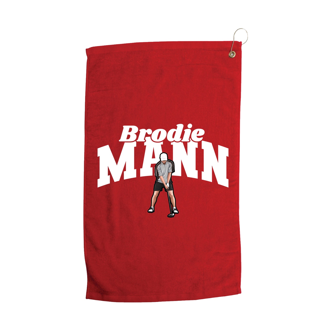 Golf Towel — Signature Arch in Red