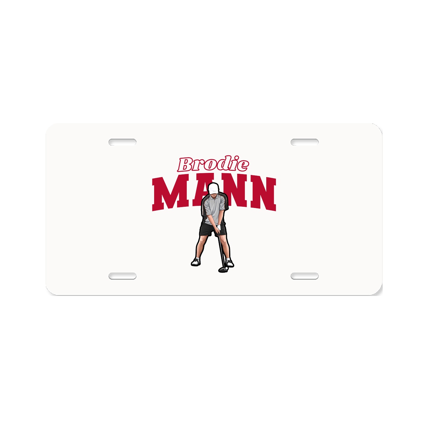 License Plate — Name Arch in Classic