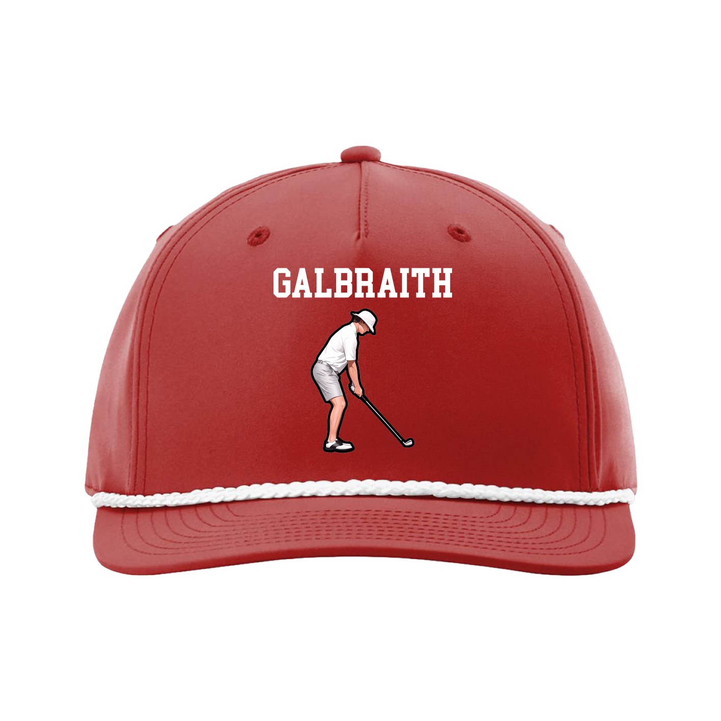Five-Panel Classic Rope Cap — Shirsey in Red