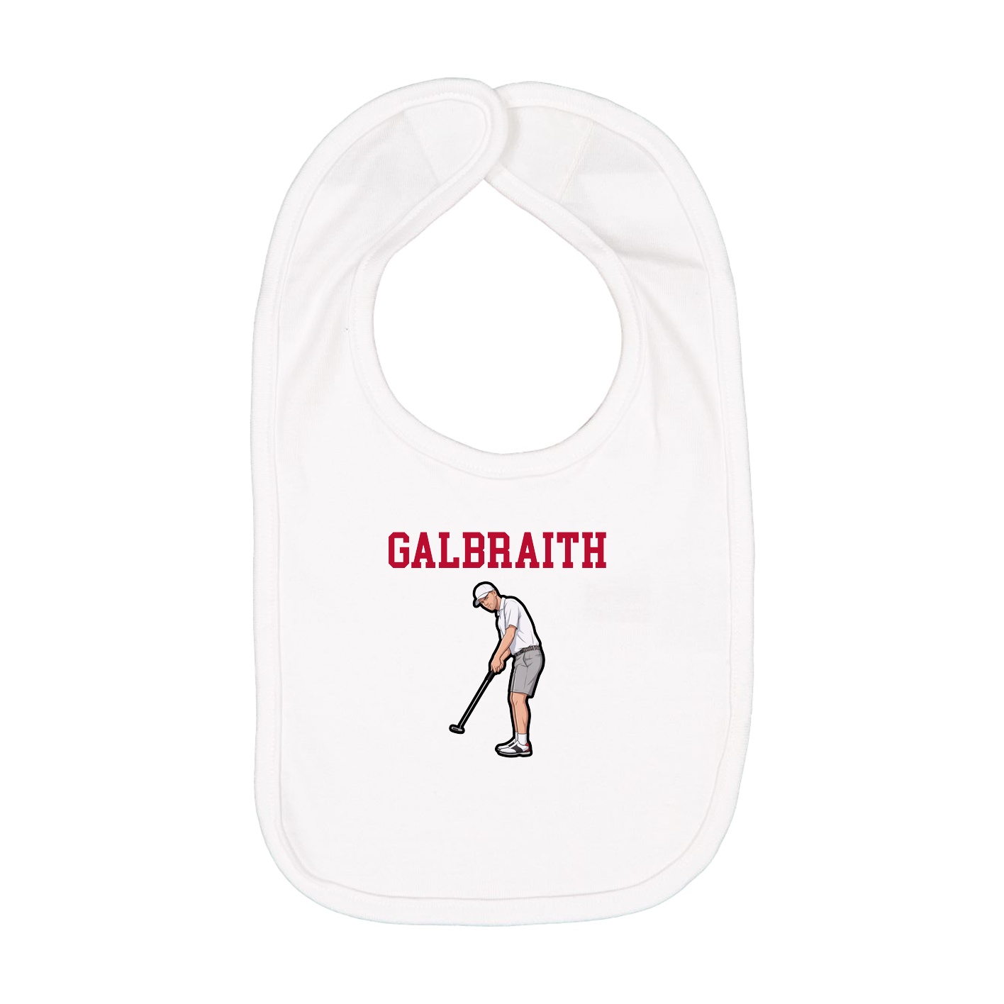 Infant Bib — Shirsey in White