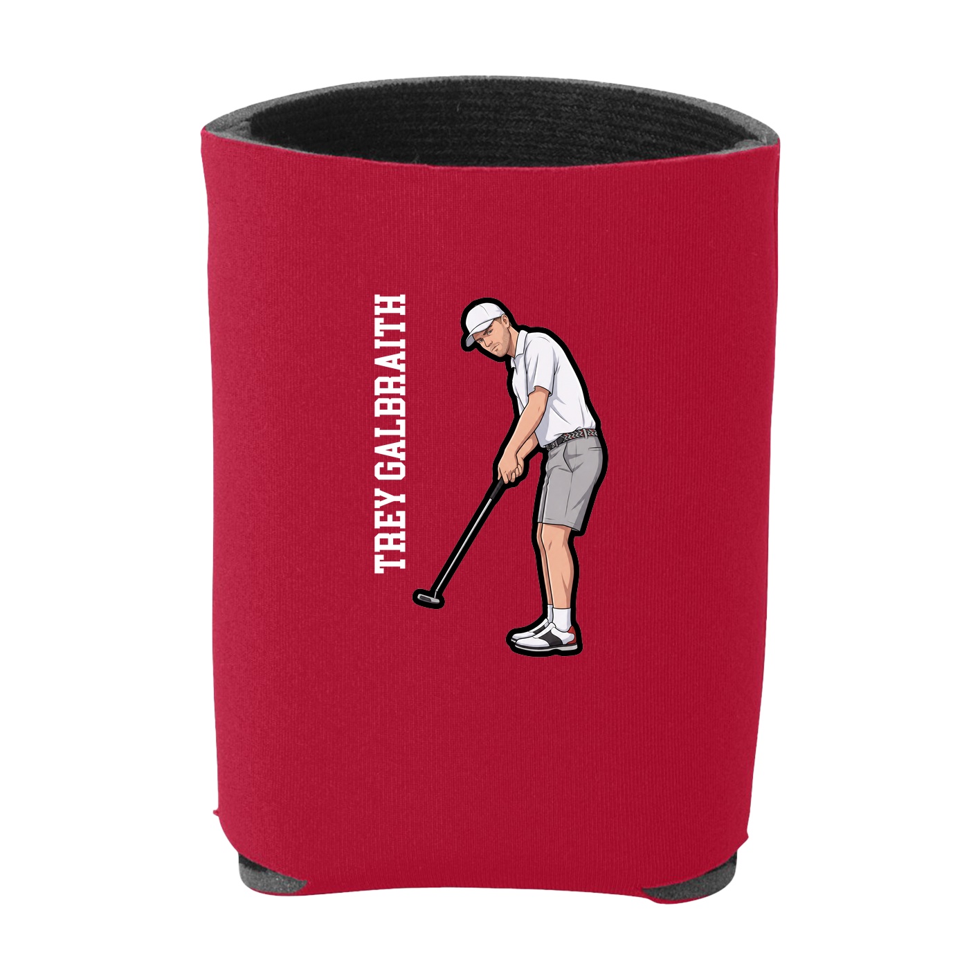 Can Holder — Name Vertical in Red