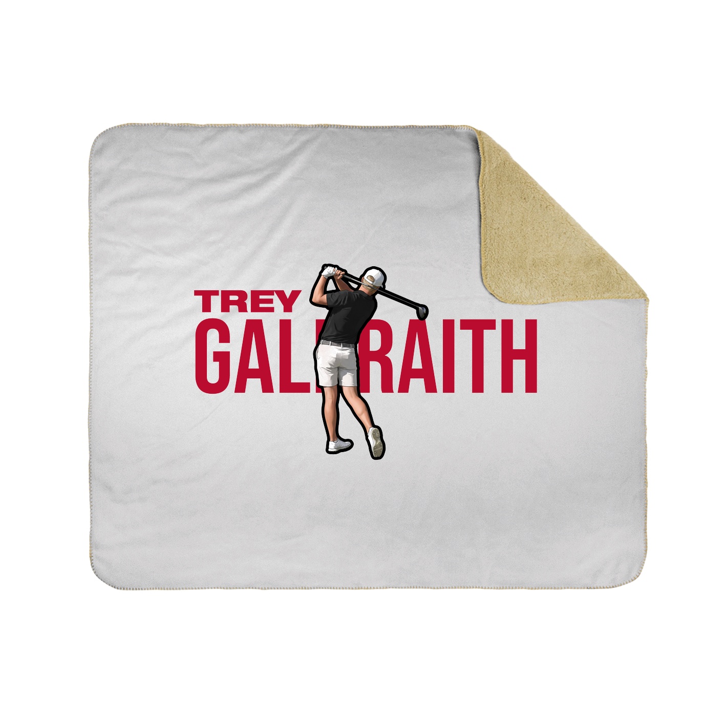 Throw Blanket — Player Name in White
