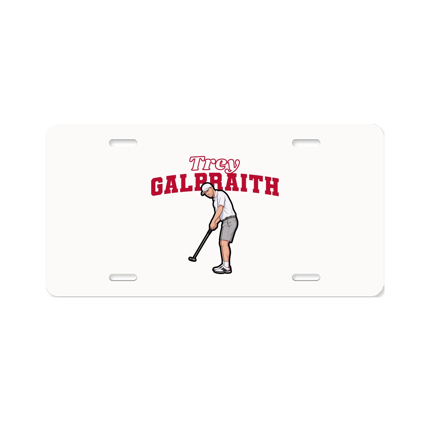 License Plate — Name Arch in Classic