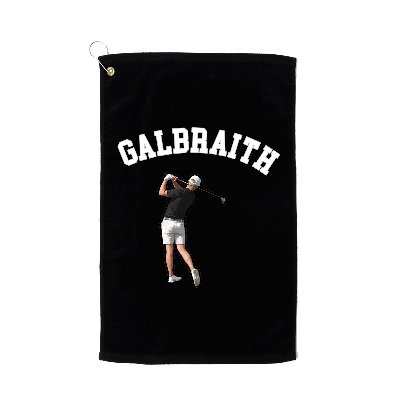 Golf Towel — Shirsey Arch in Black