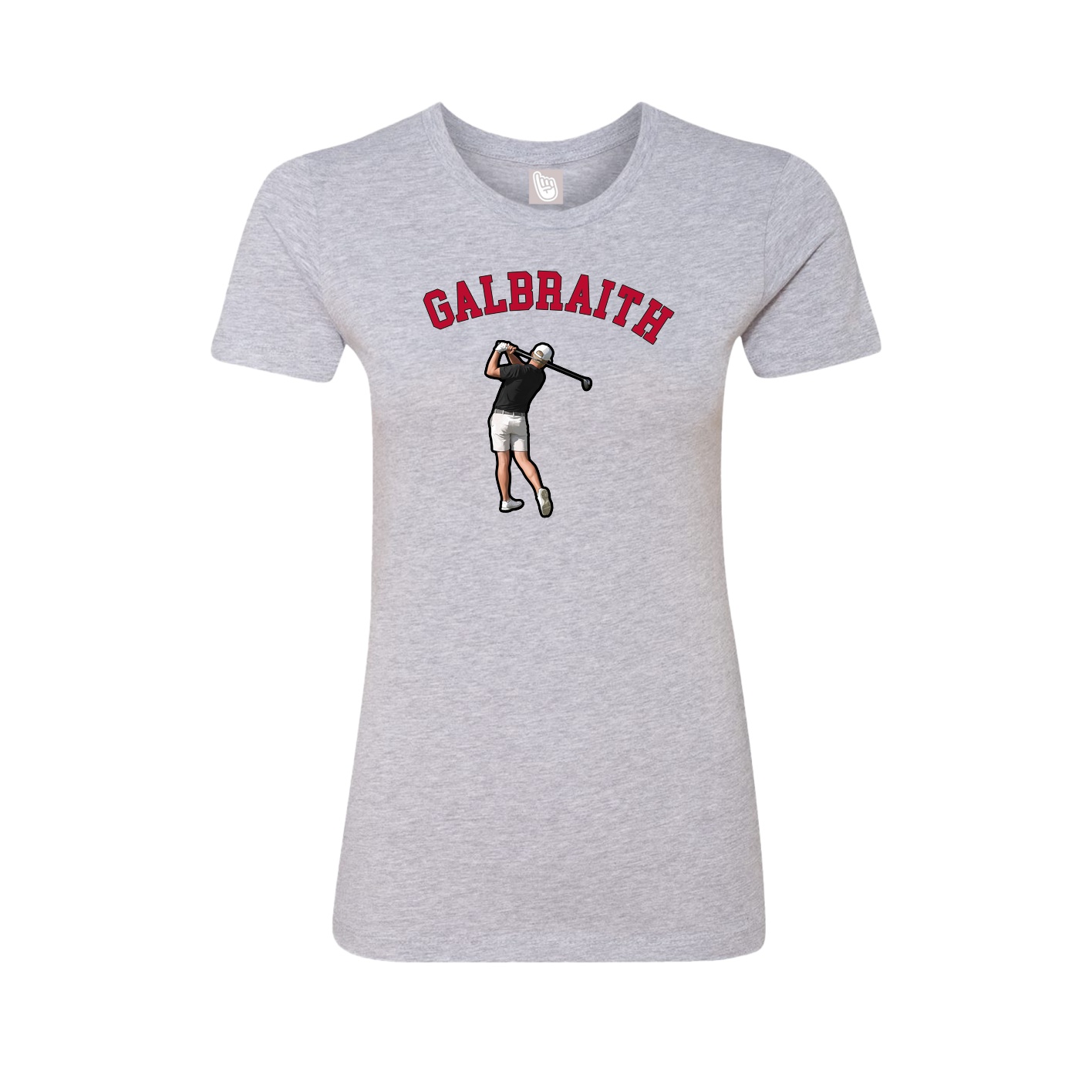 Fitted Women's Tee — Shirsey Arch in Grey