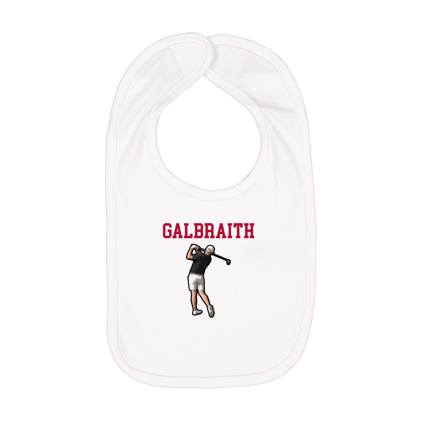 Infant Bib — Shirsey in White