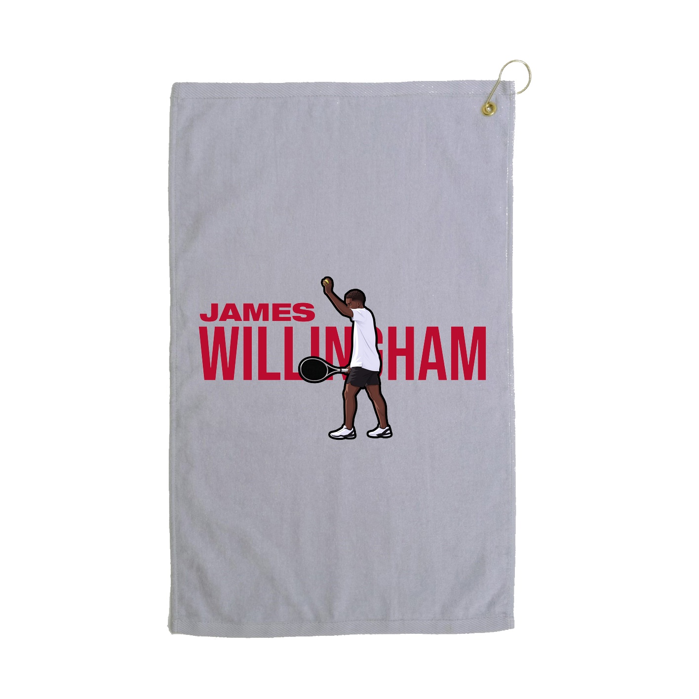 Golf Towel — Player Name in Grey