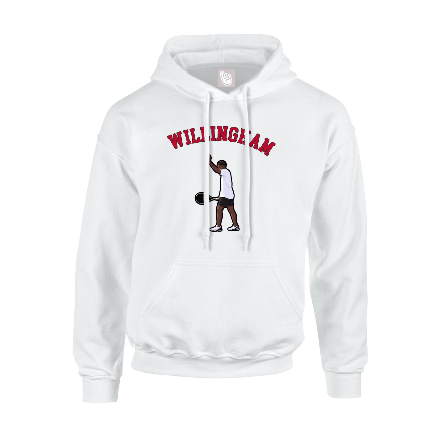 Youth Hoodie — Shirsey Arch in White