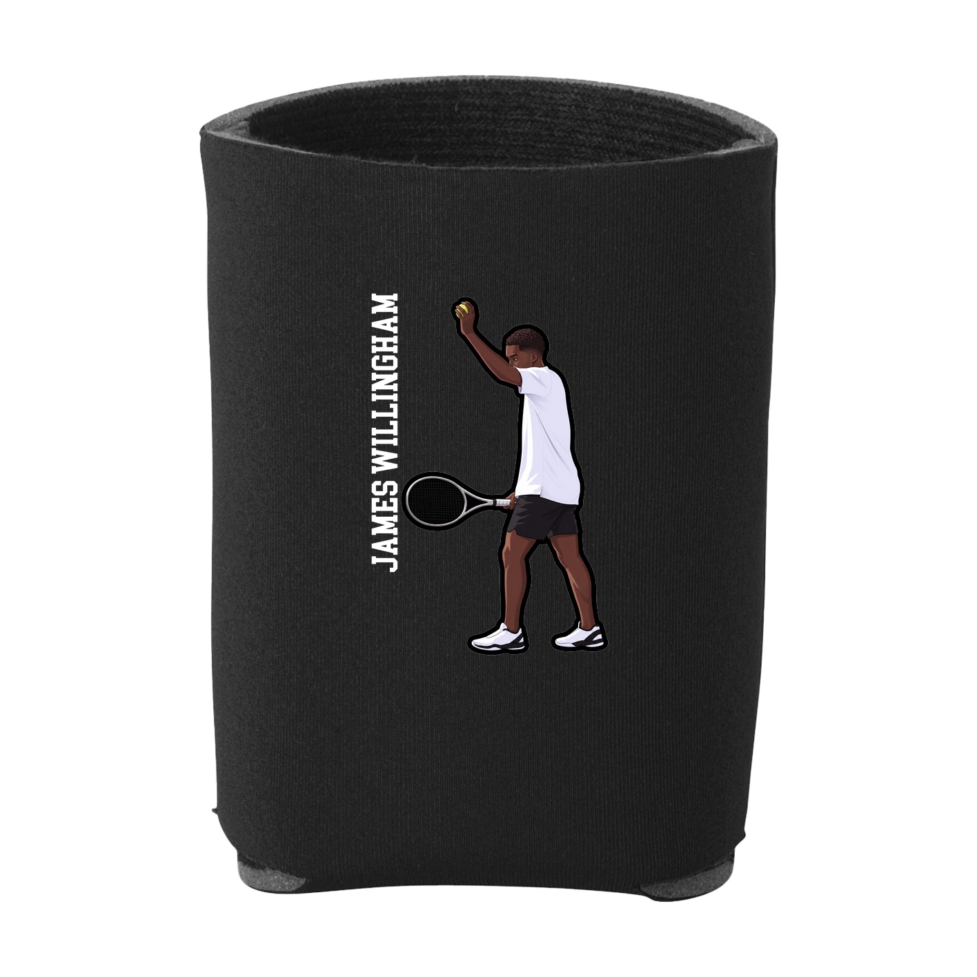 Can Holder — Name Vertical in Black