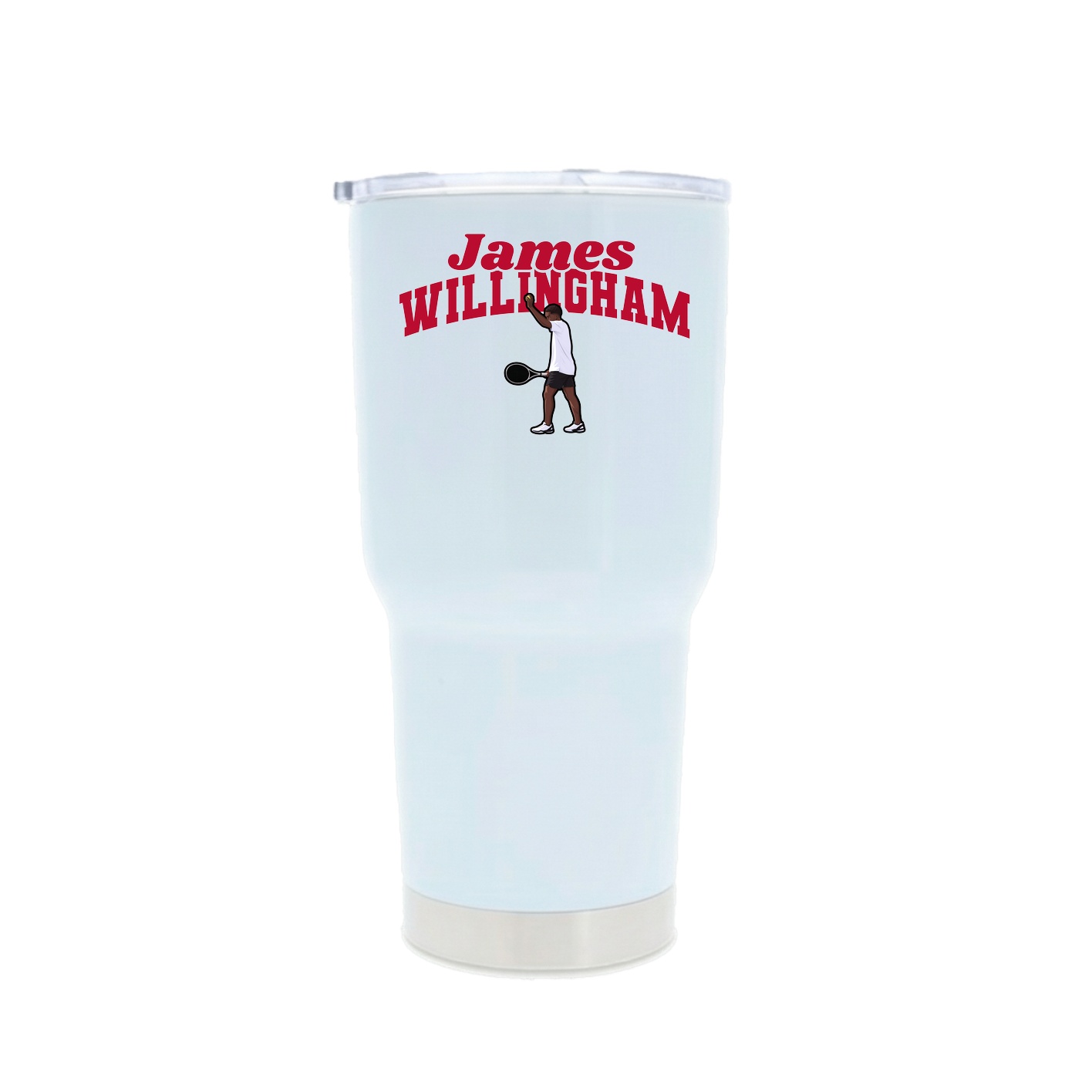 30oz Stainless Steel Tumbler — Signature Arch in White