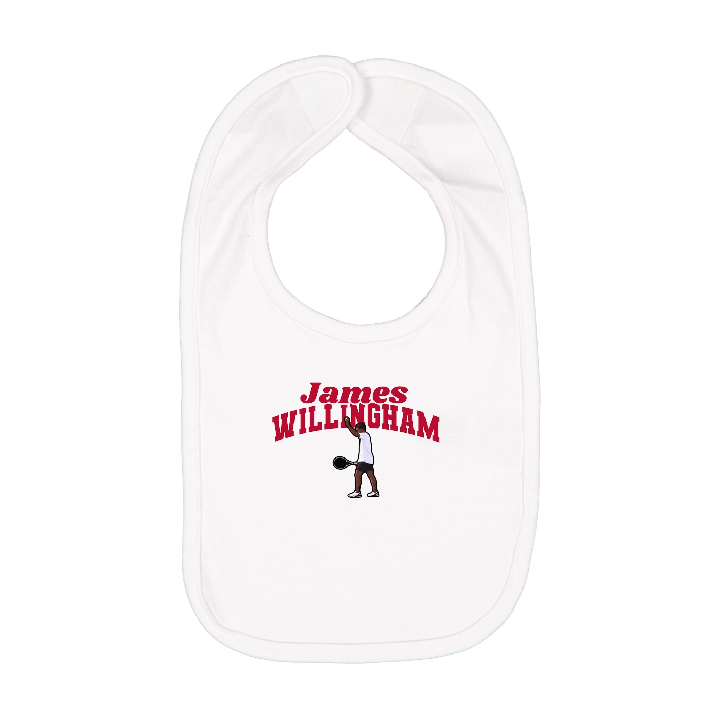 Infant Bib — Signature Arch in White