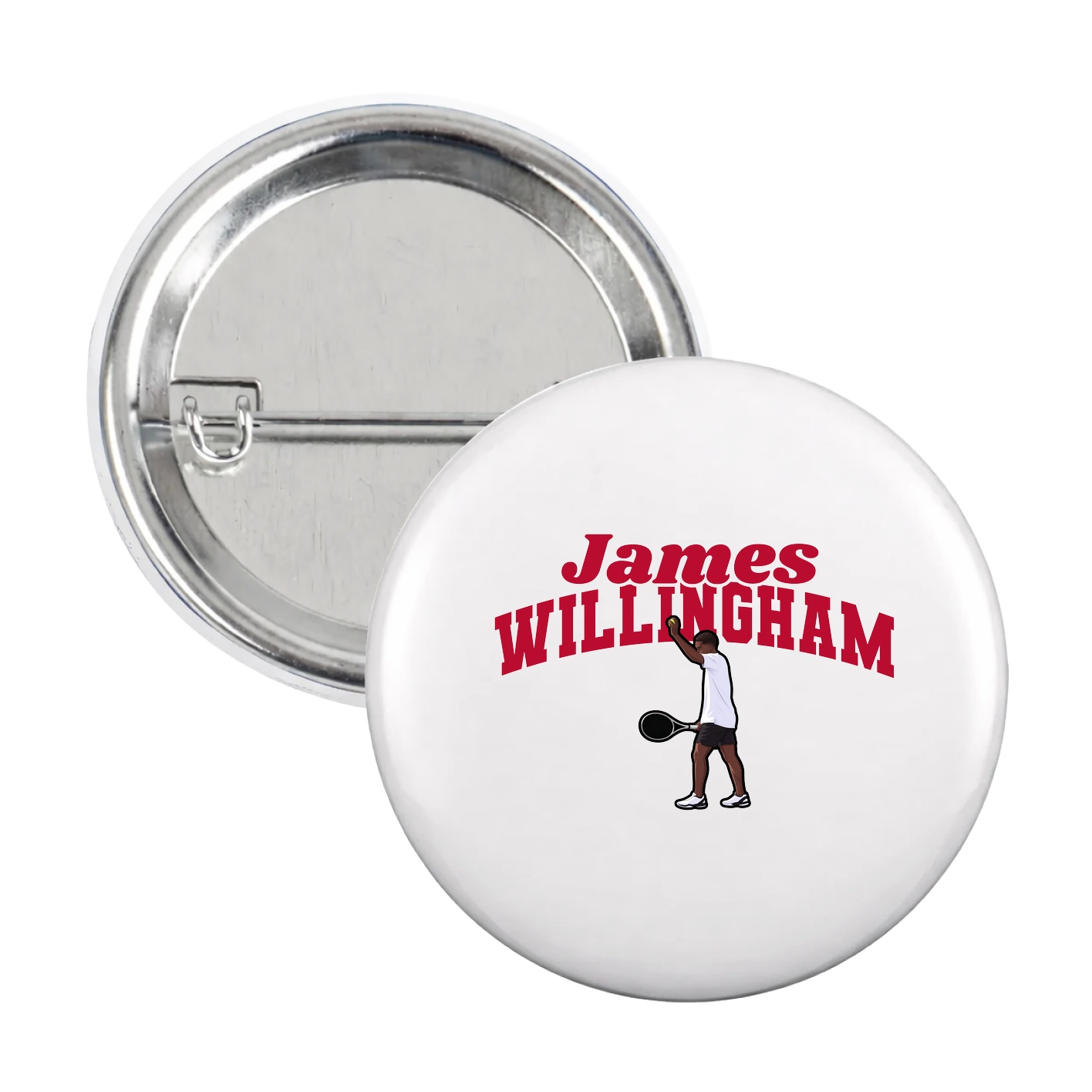 Game Day Button — Signature Arch in White