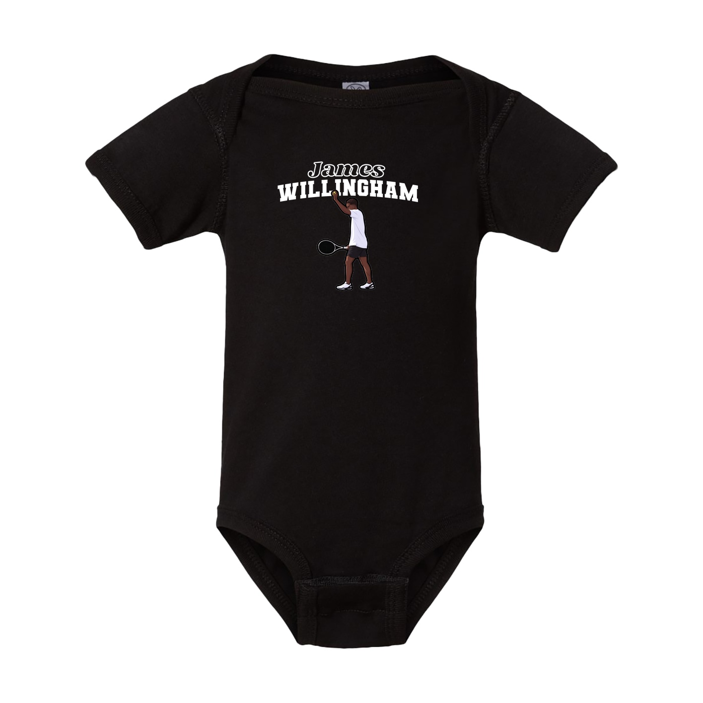 Baby Onesie — Name Arch in Black