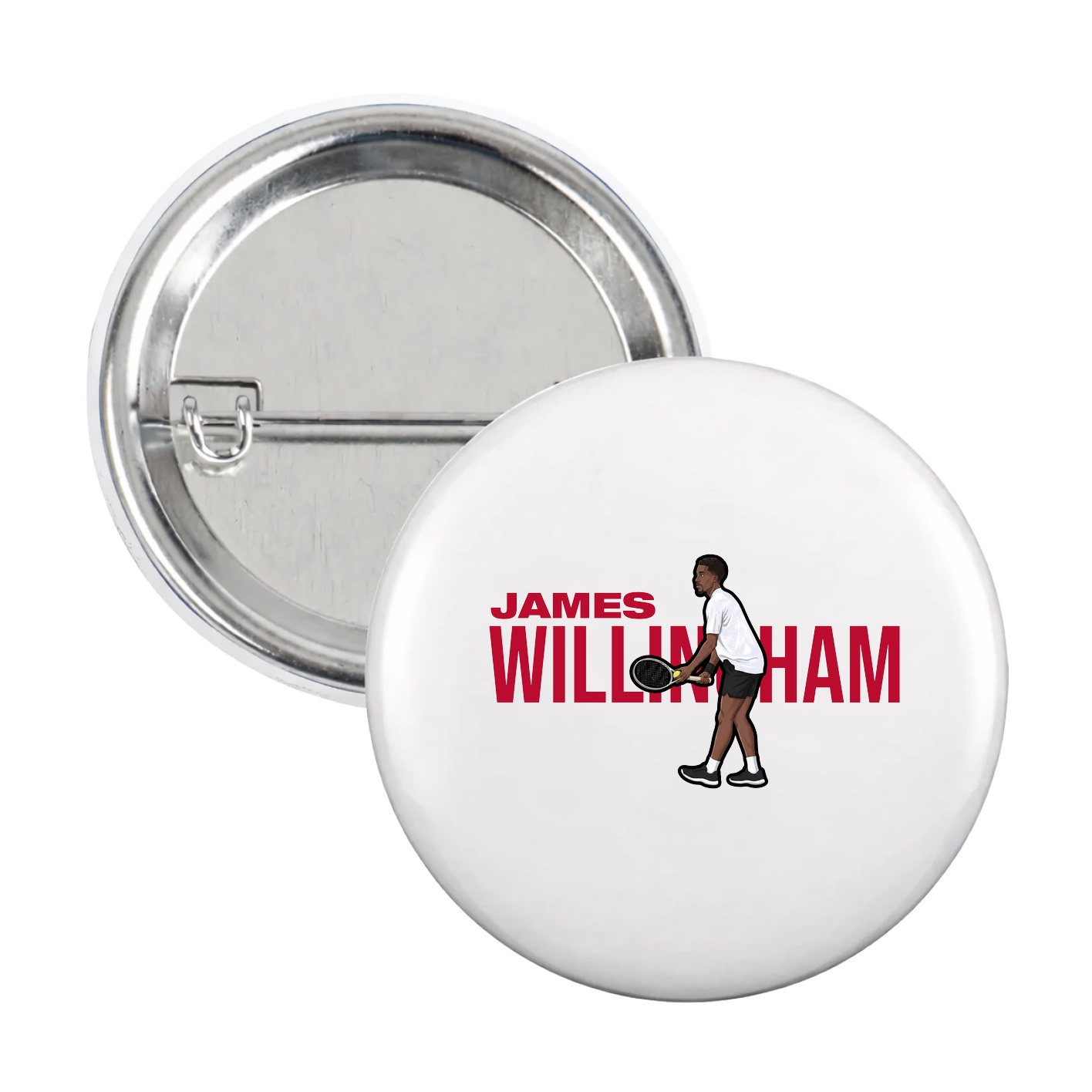 Game Day Button — Player Name in White
