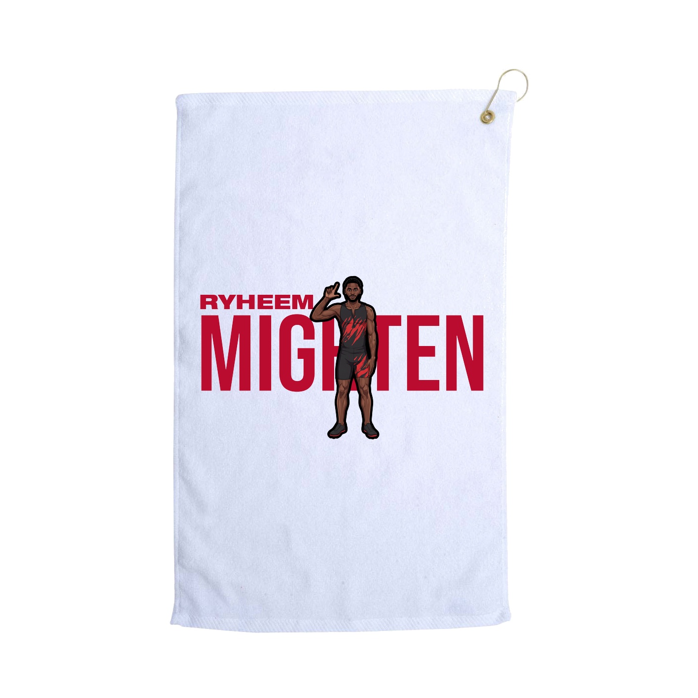 Golf Towel — Player Name in White