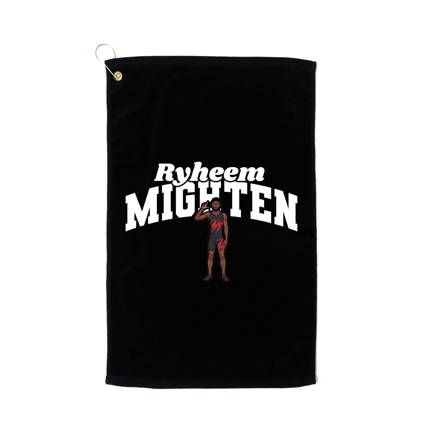 Golf Towel — Signature Arch in Black