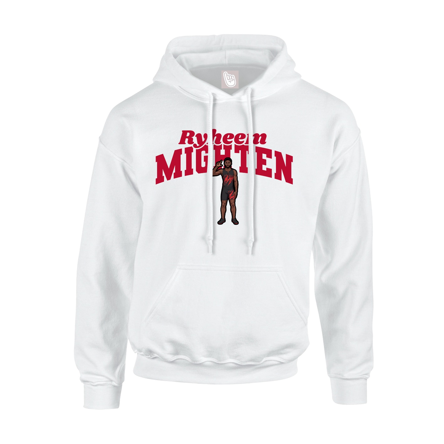 Hoodie — Signature Arch in White