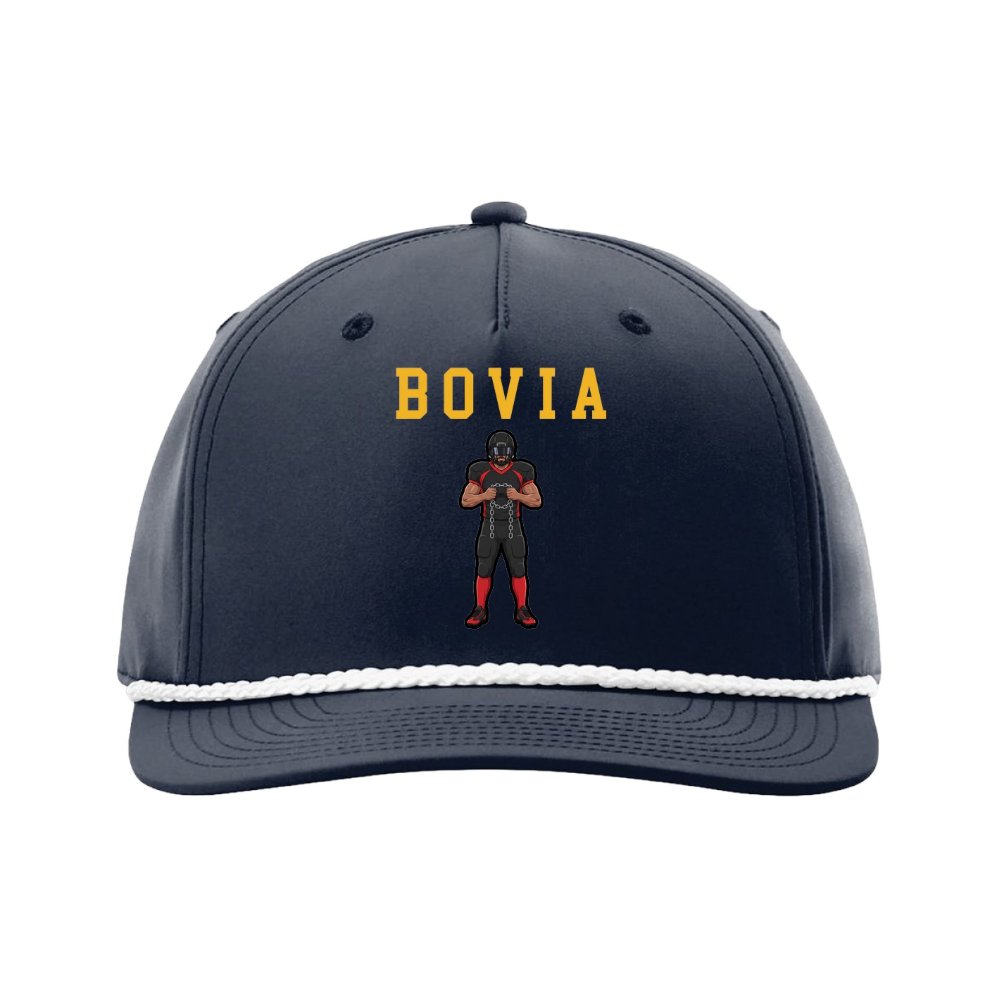Five-Panel Classic Rope Cap — Shirsey in Navy