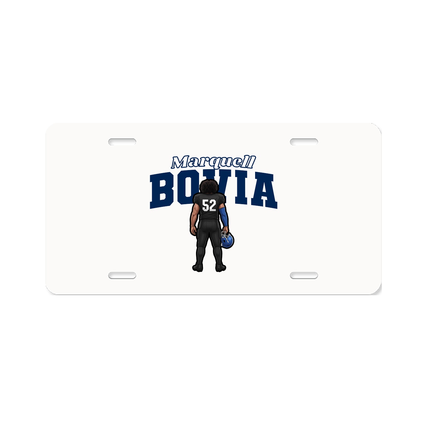 License Plate — Name Arch in Classic