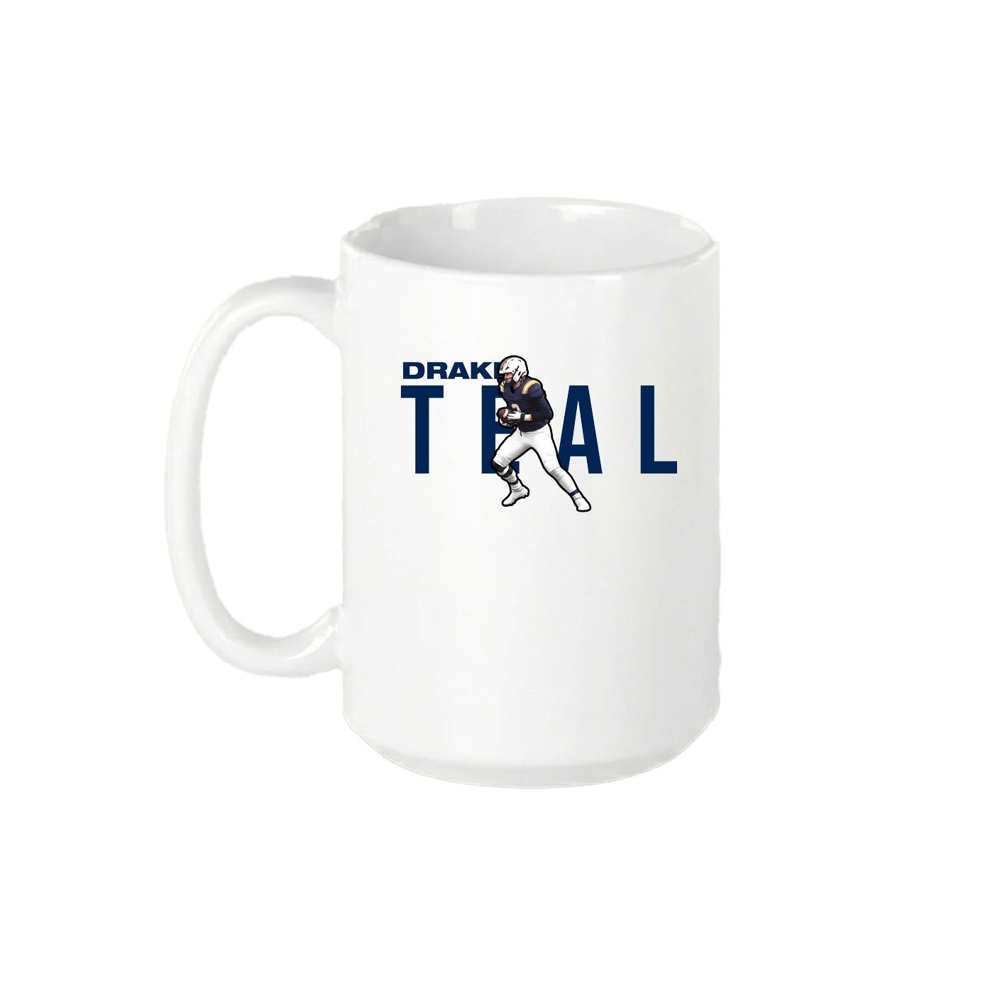 15oz Coffee Mug — Player Name in White