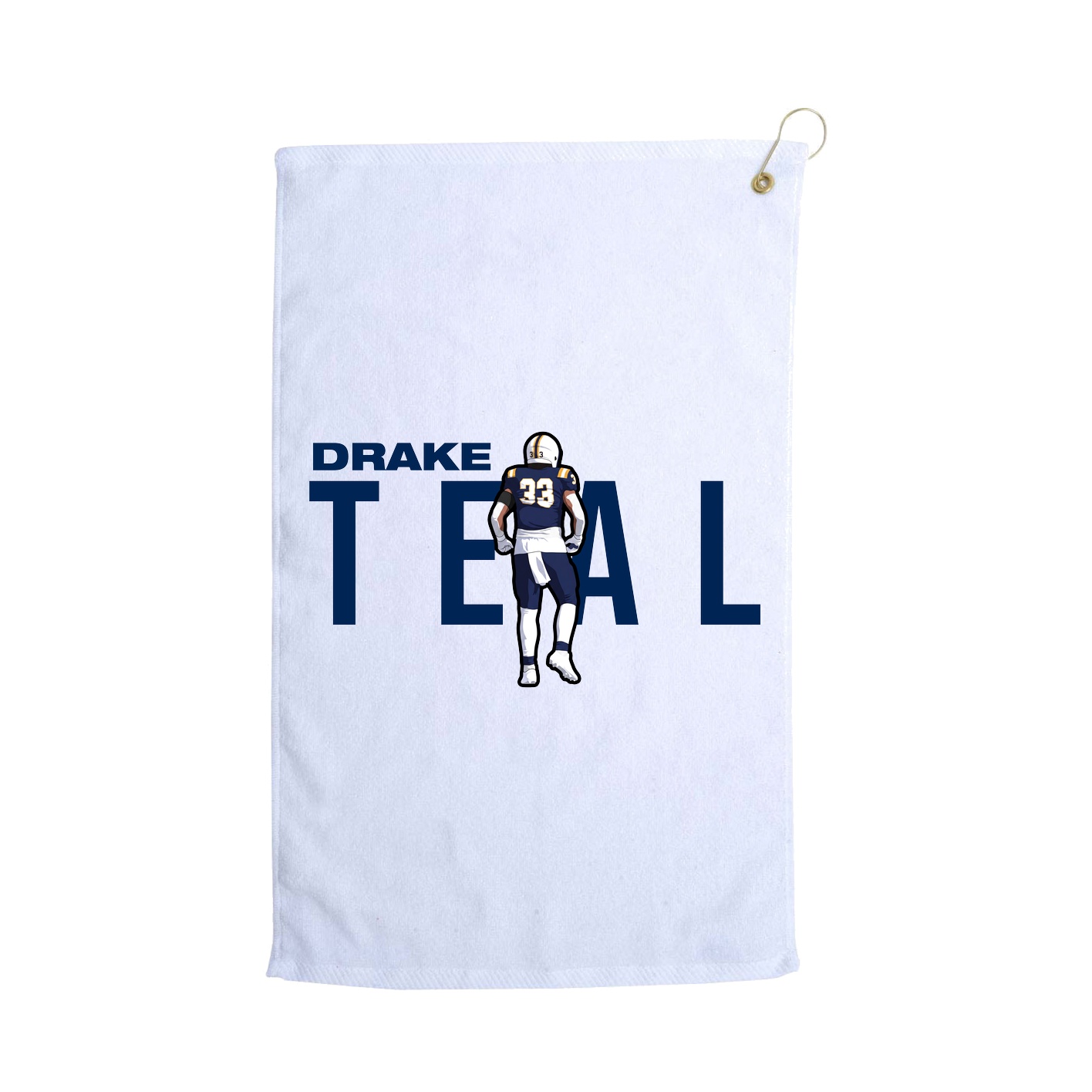 Golf Towel — Player Name in White
