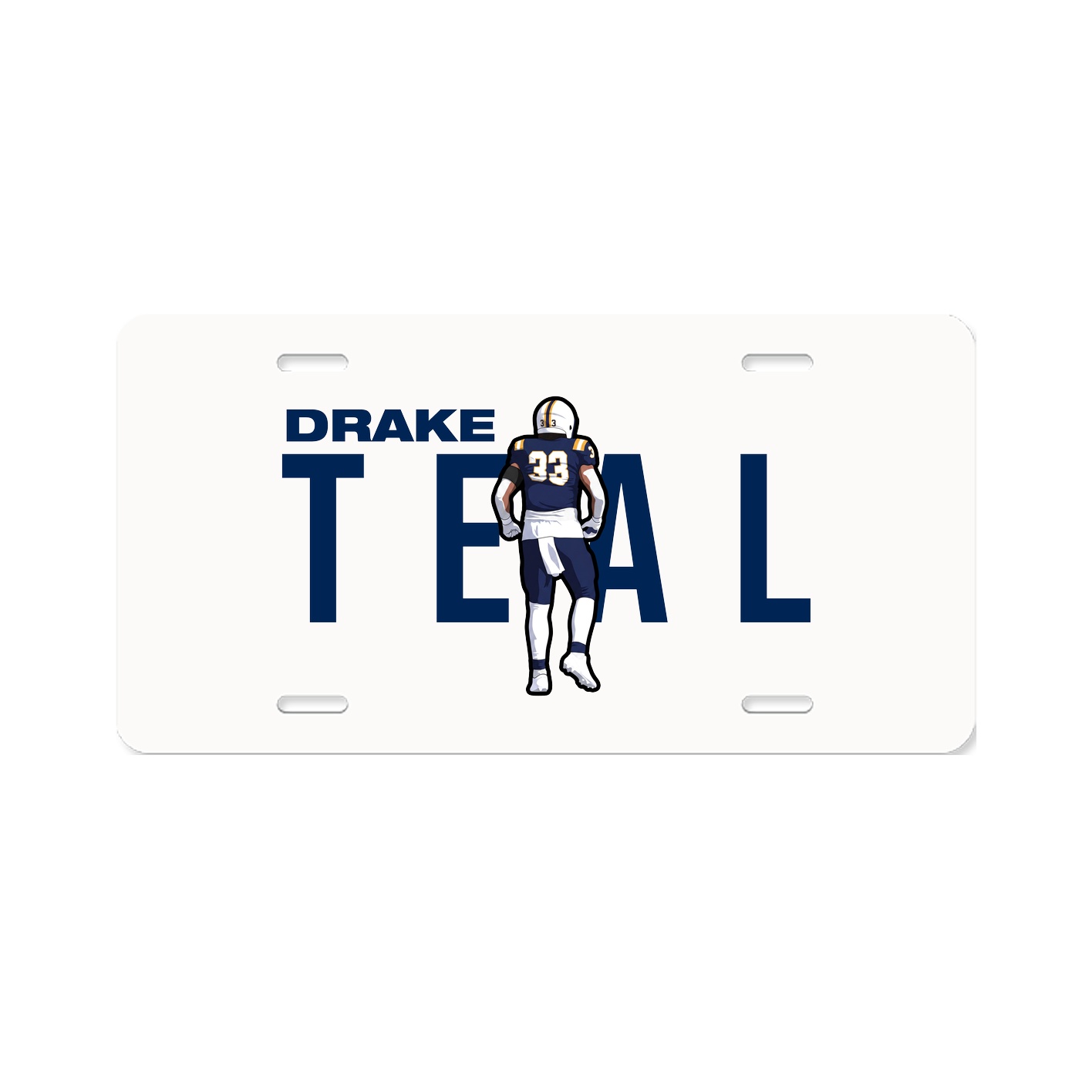 License Plate — Player Name in Classic