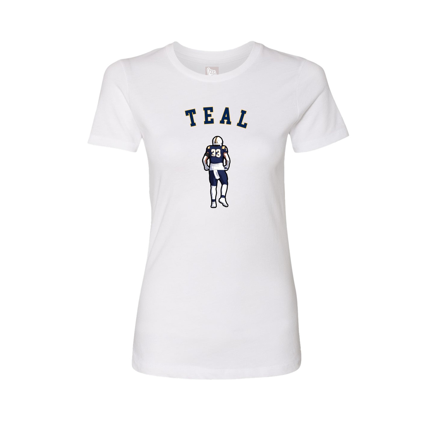 Fitted Women's Tee — Shirsey Arch in White