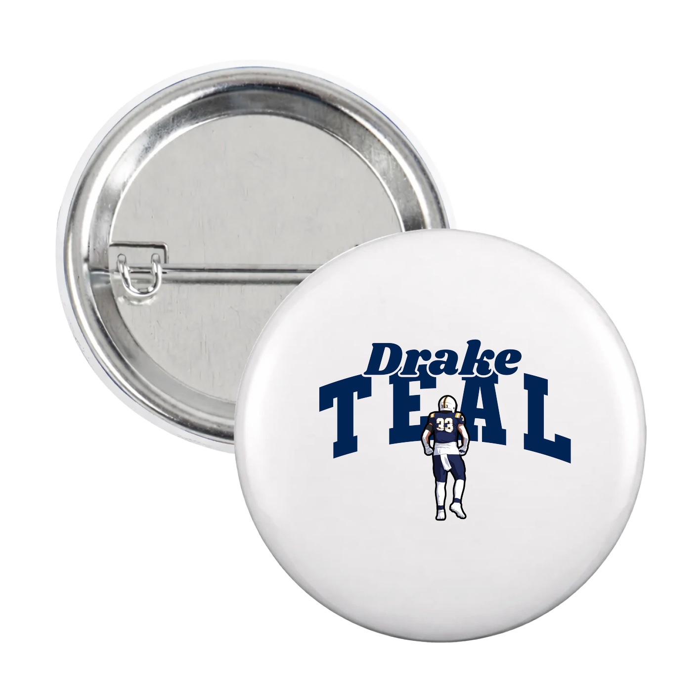 Game Day Button — Signature Arch in White