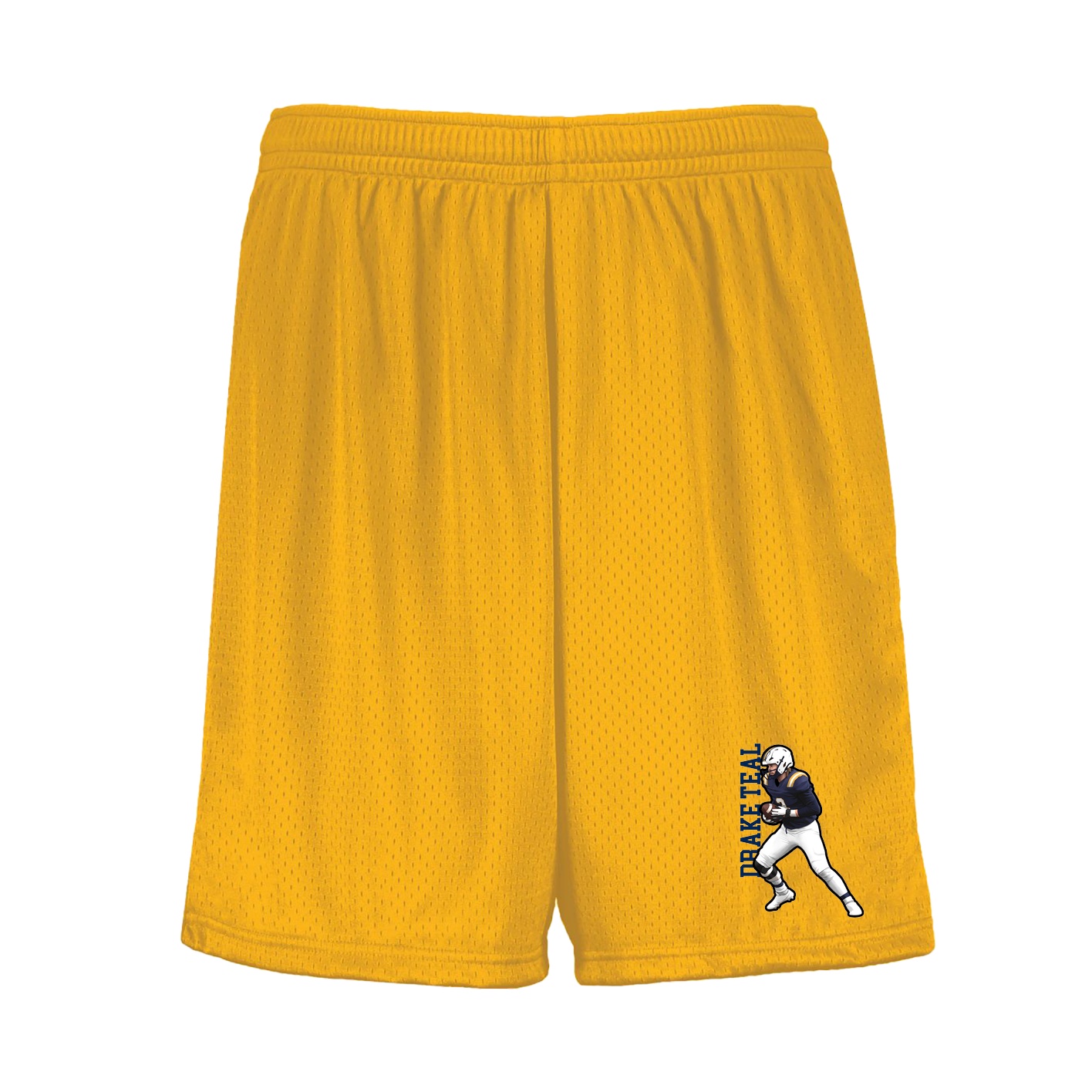 Shorts — Name Vertical in Gold
