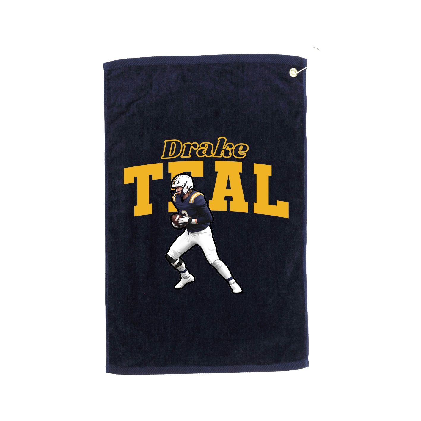 Golf Towel — Name Arch in Navy