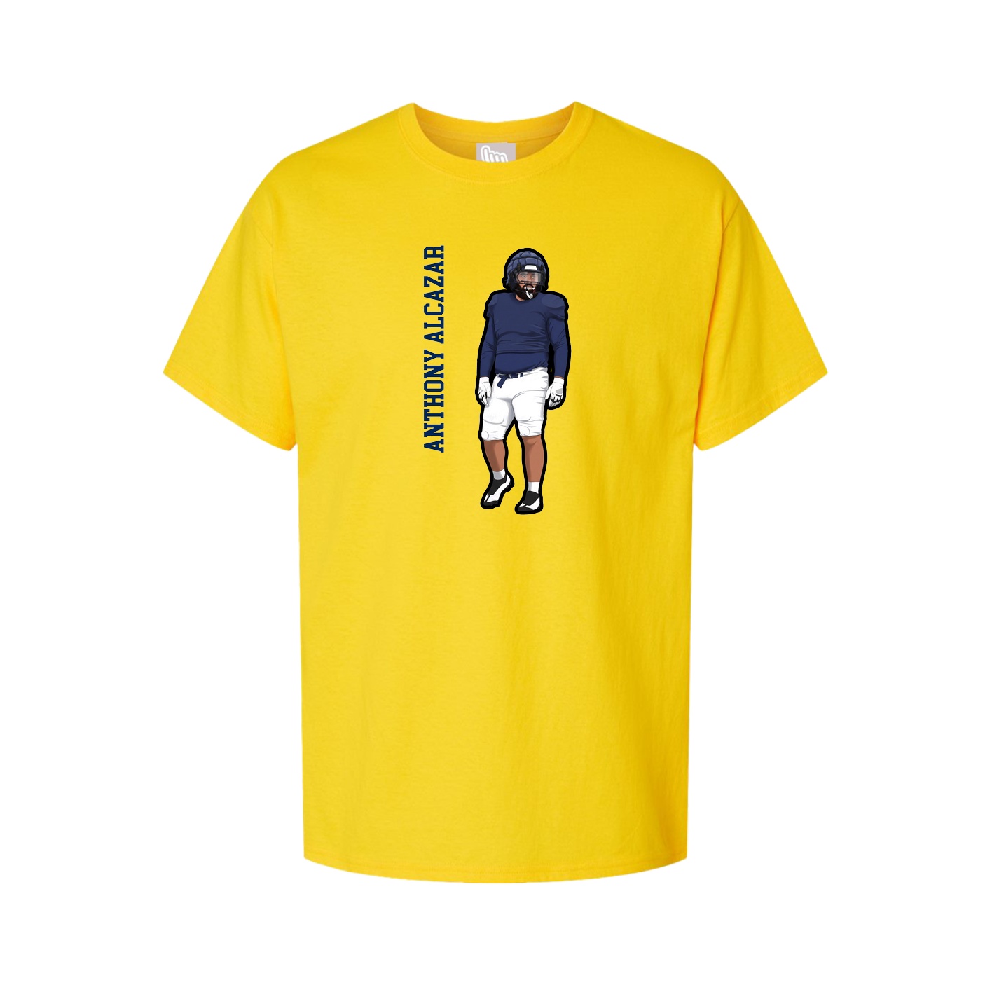 Youth Tee — Name Vertical in Gold