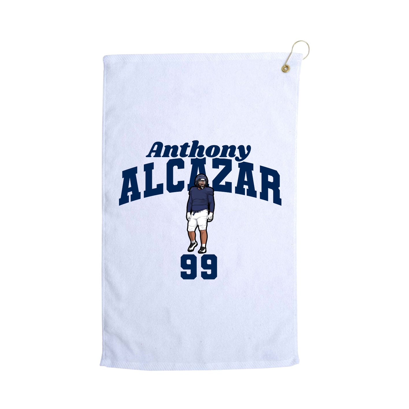 Golf Towel — Signature Arch in White