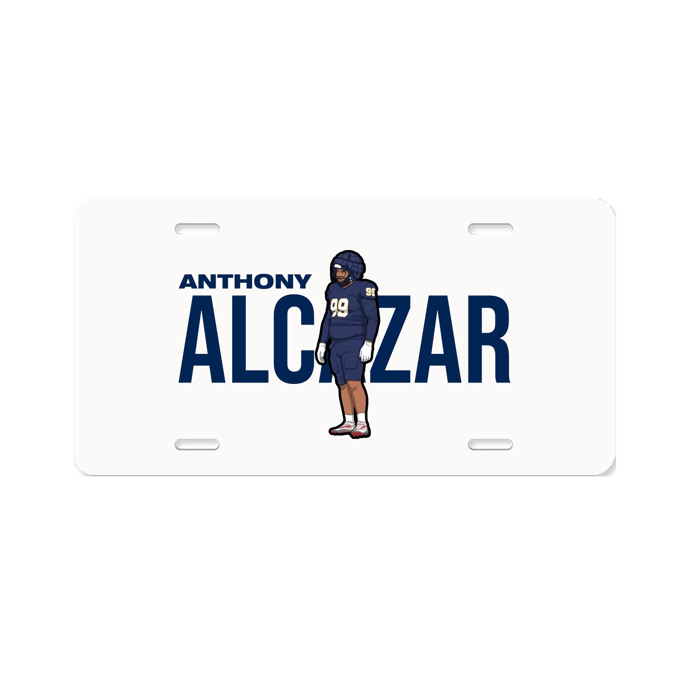 License Plate — Player Name in Classic