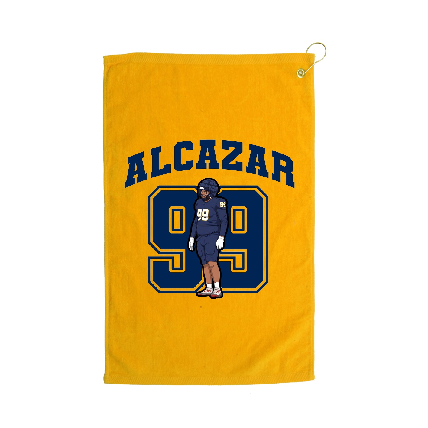 Golf Towel — Number in Gold