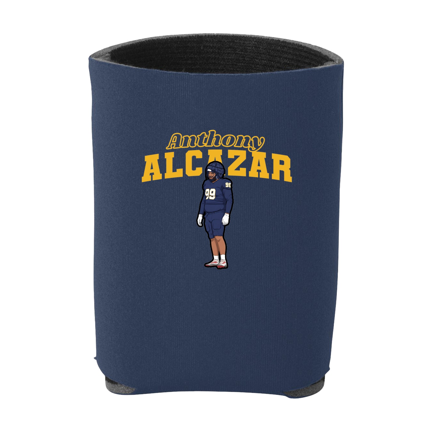 Can Holder — Name Arch in Navy