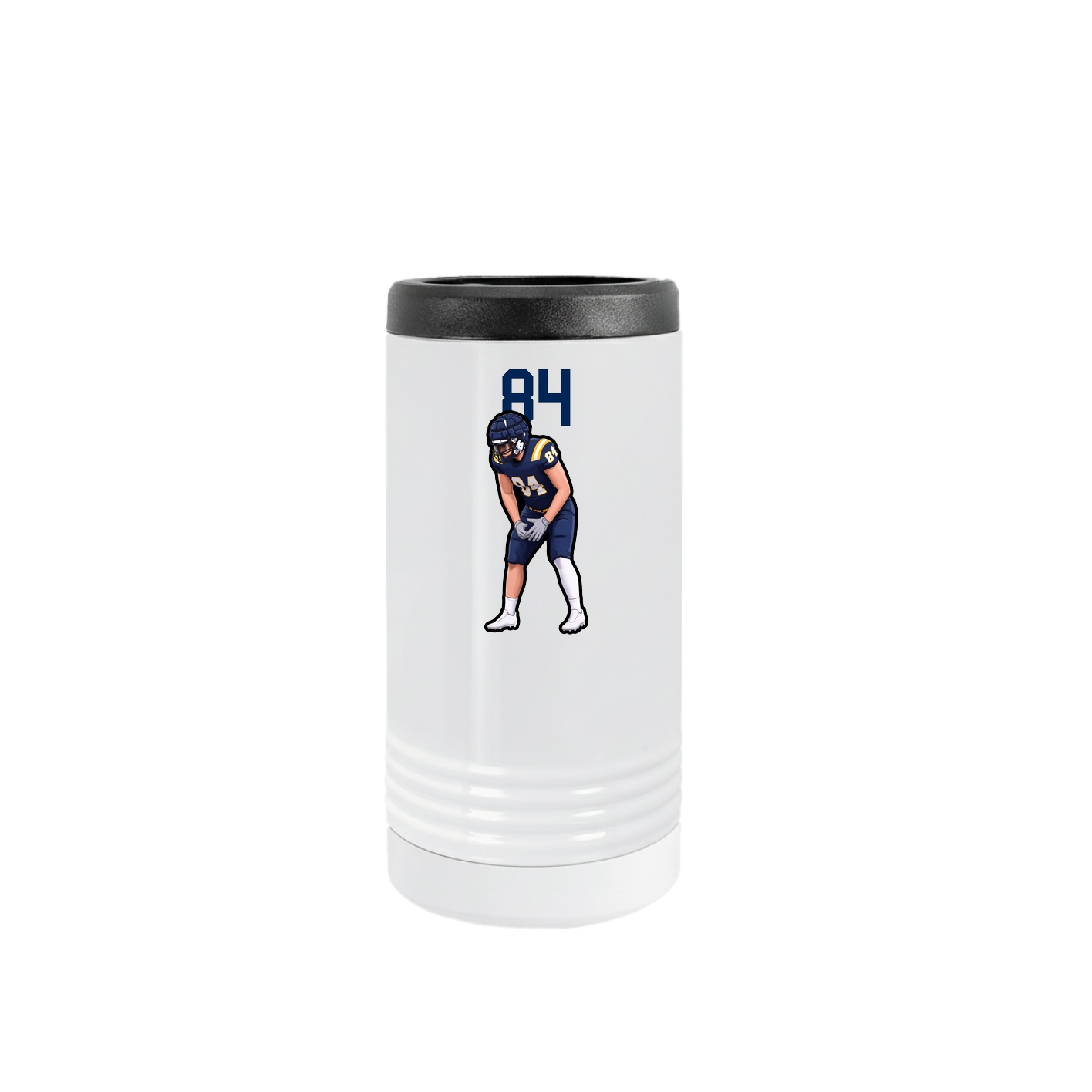 Slim Beverage Holder — Number Top in White