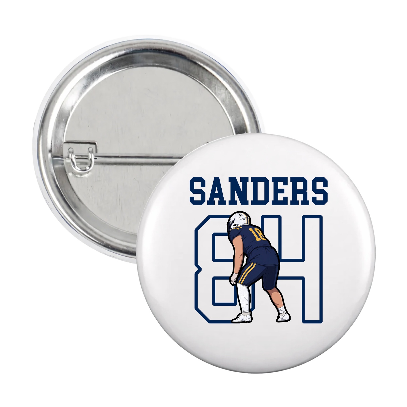 Game Day Button — Shirsey in White