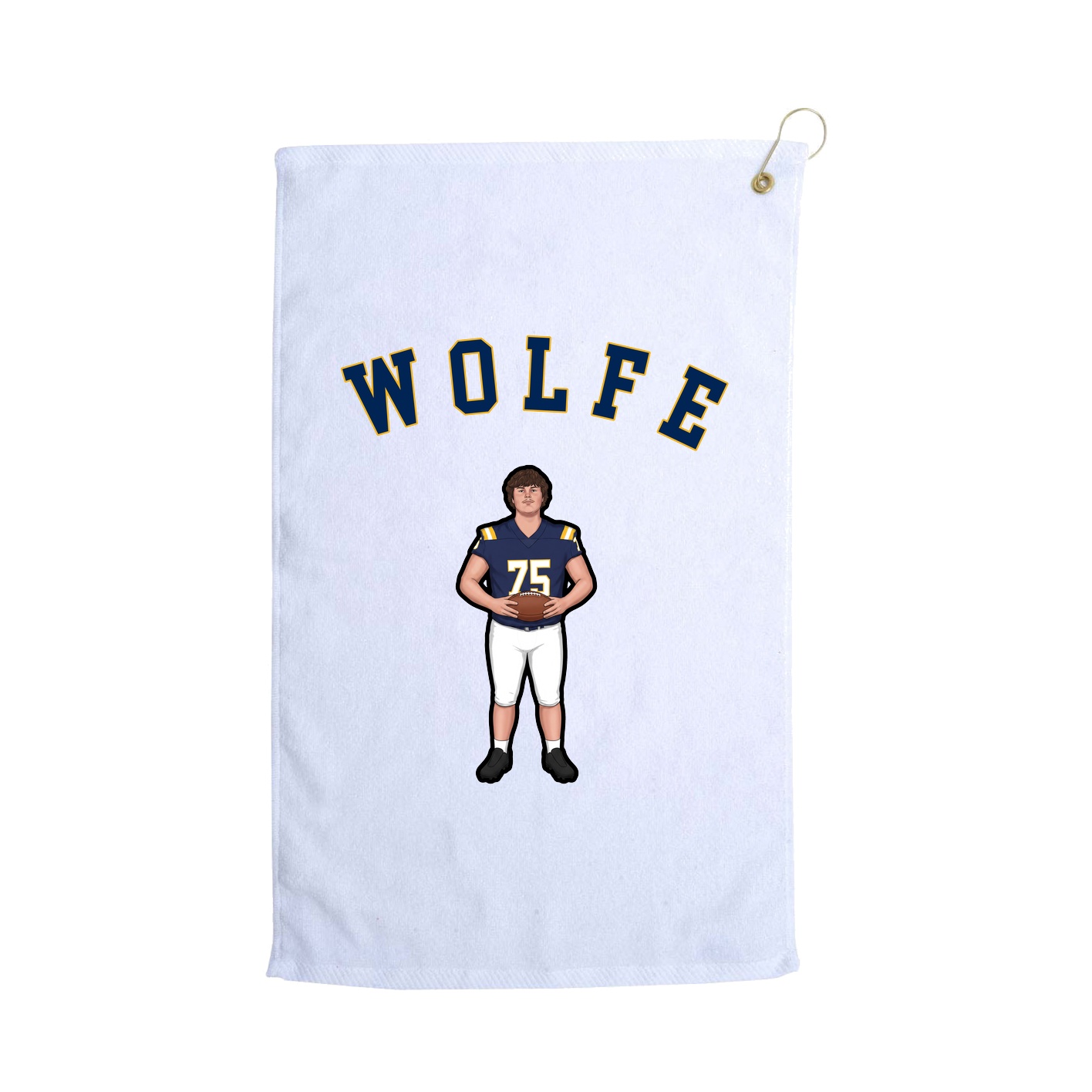 Golf Towel — Shirsey Arch in White