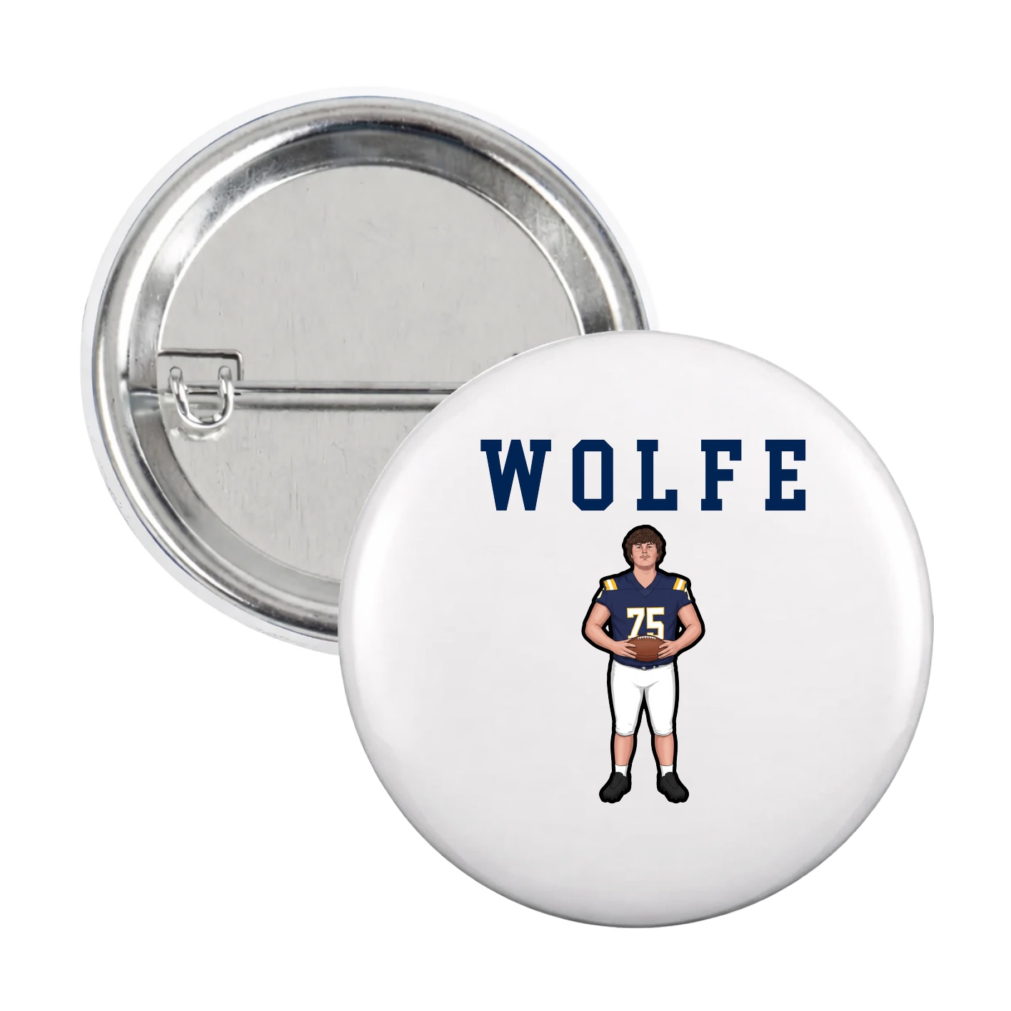 Game Day Button — Shirsey in White