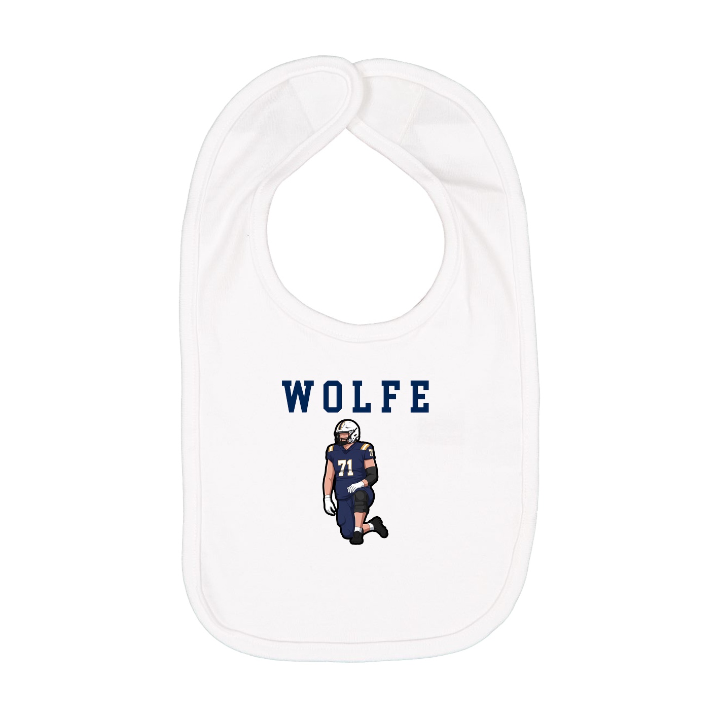 Infant Bib — Shirsey in White