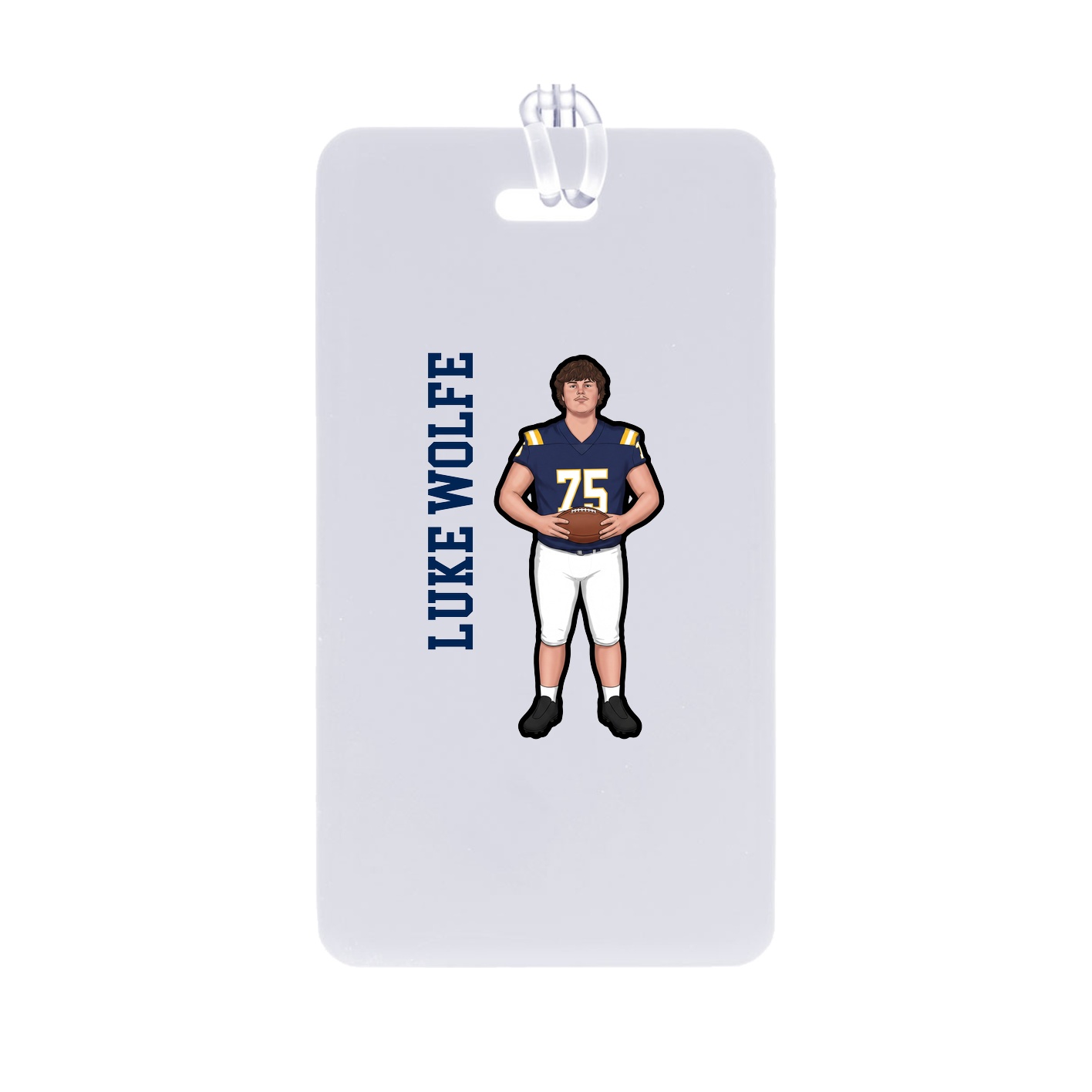 Bag Tag — Name Vertical in Classic