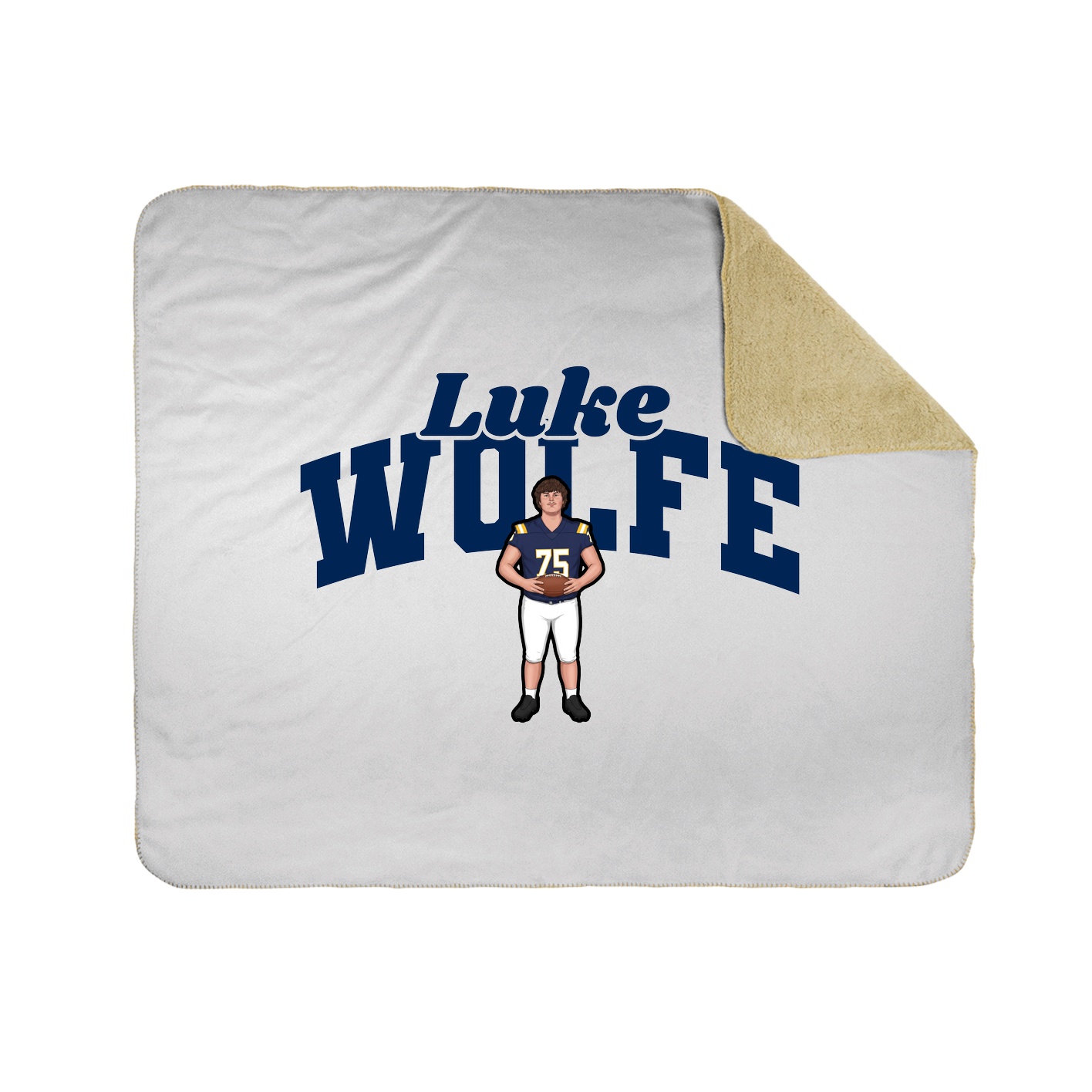 Throw Blanket — Signature Arch in White