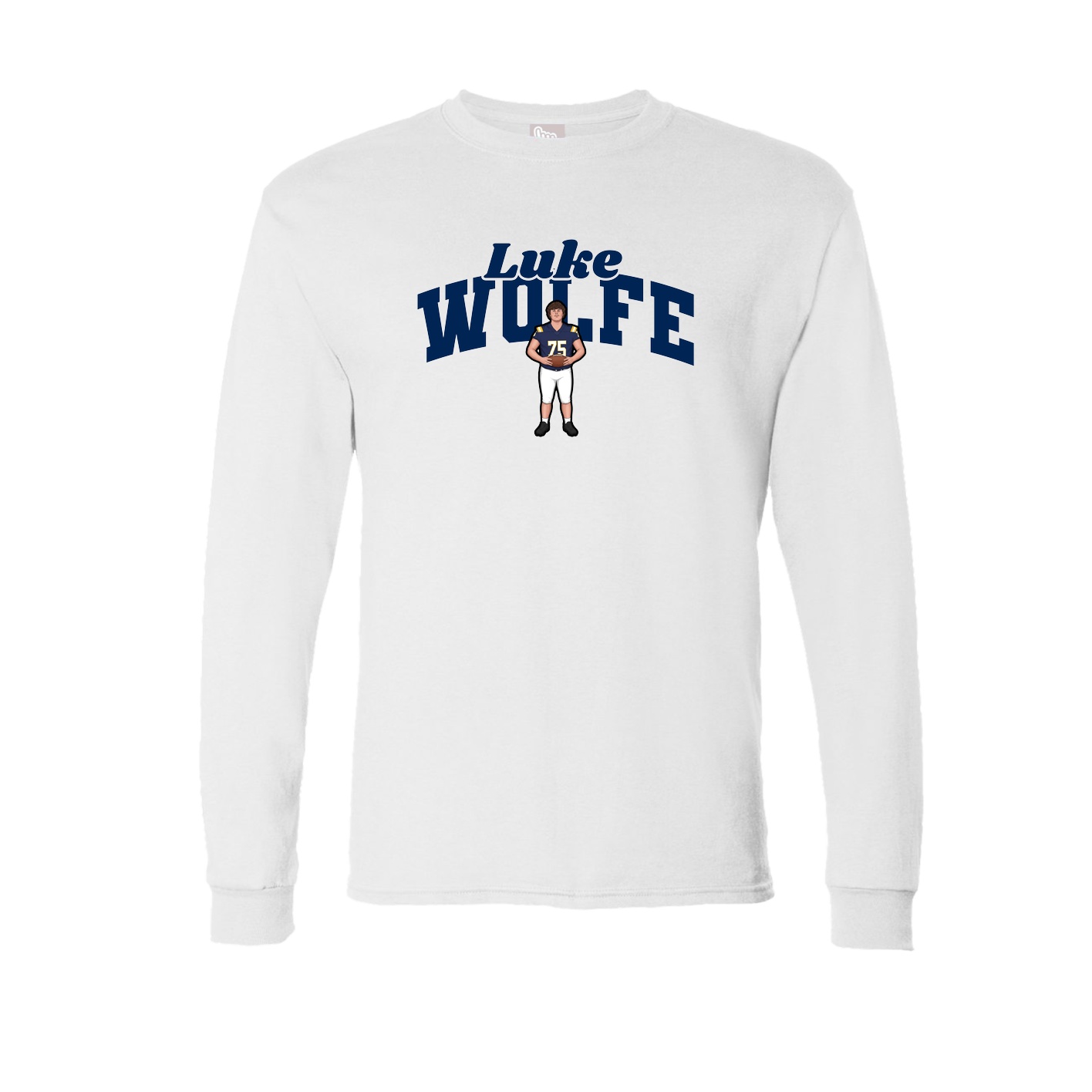 Long Sleeve Tee — Signature Arch in White