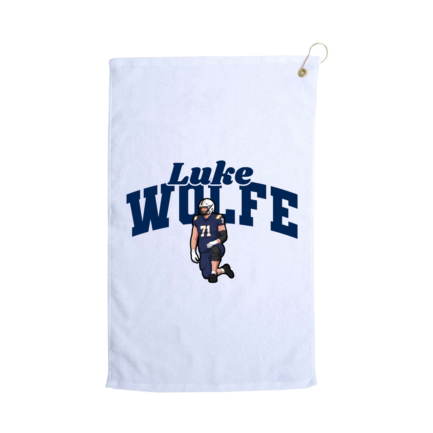 Golf Towel — Signature Arch in White