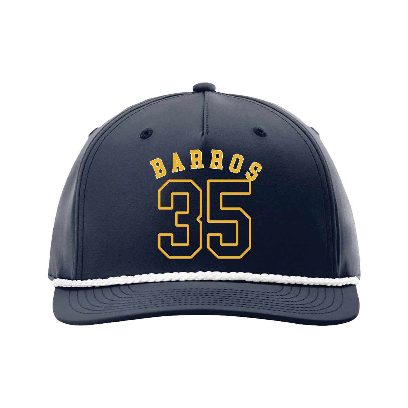 Five-Panel Classic Rope Cap — Shirsey Arch in Navy