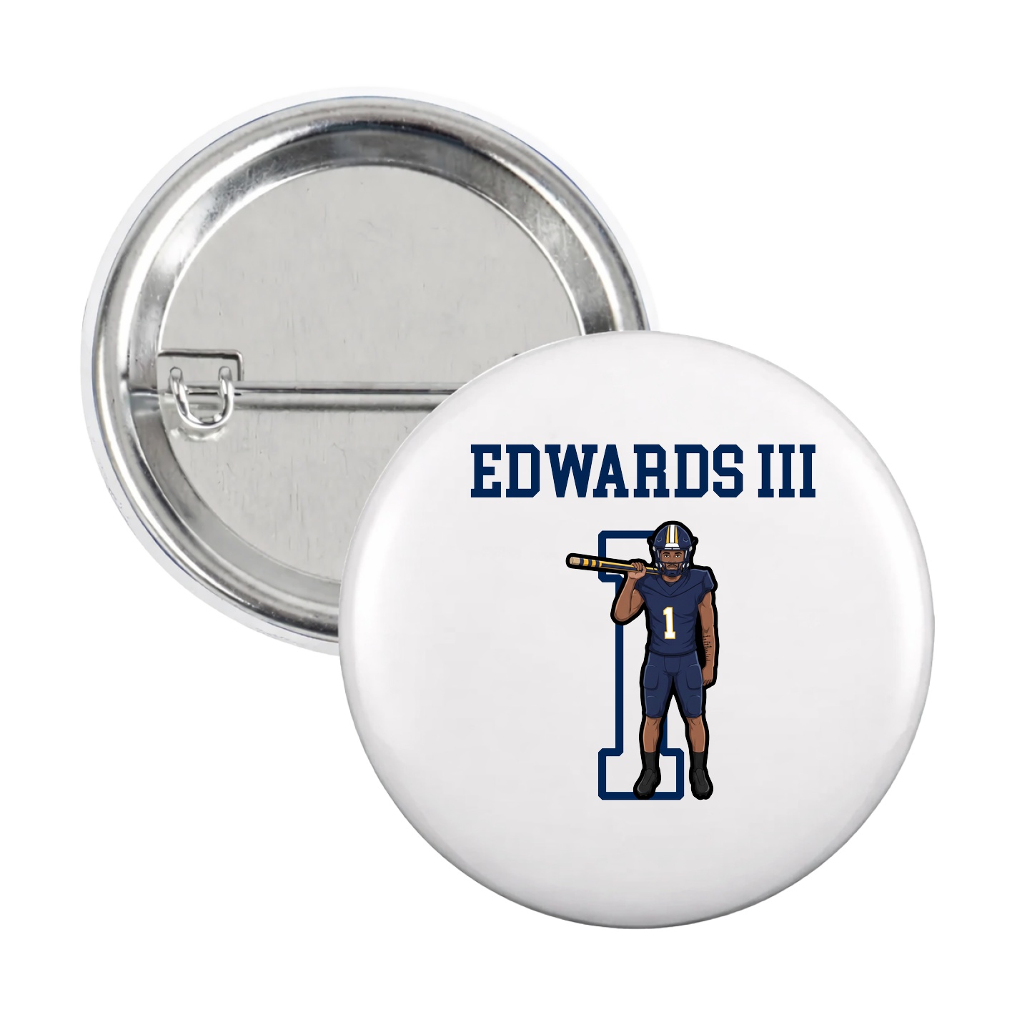 Game Day Button — Shirsey in White