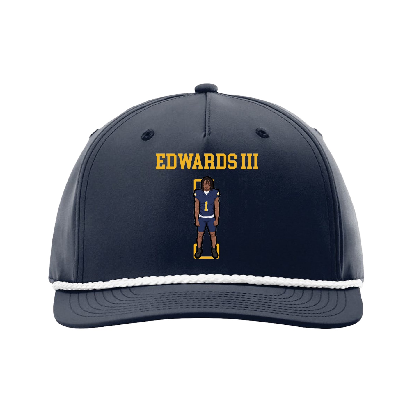 Five-Panel Classic Rope Cap — Shirsey in Navy